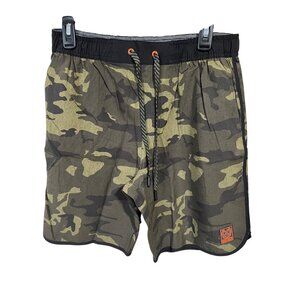 Dixxon Premium Camouflage Shorts S Elastic Waist Lightweight Polyester Spandex B